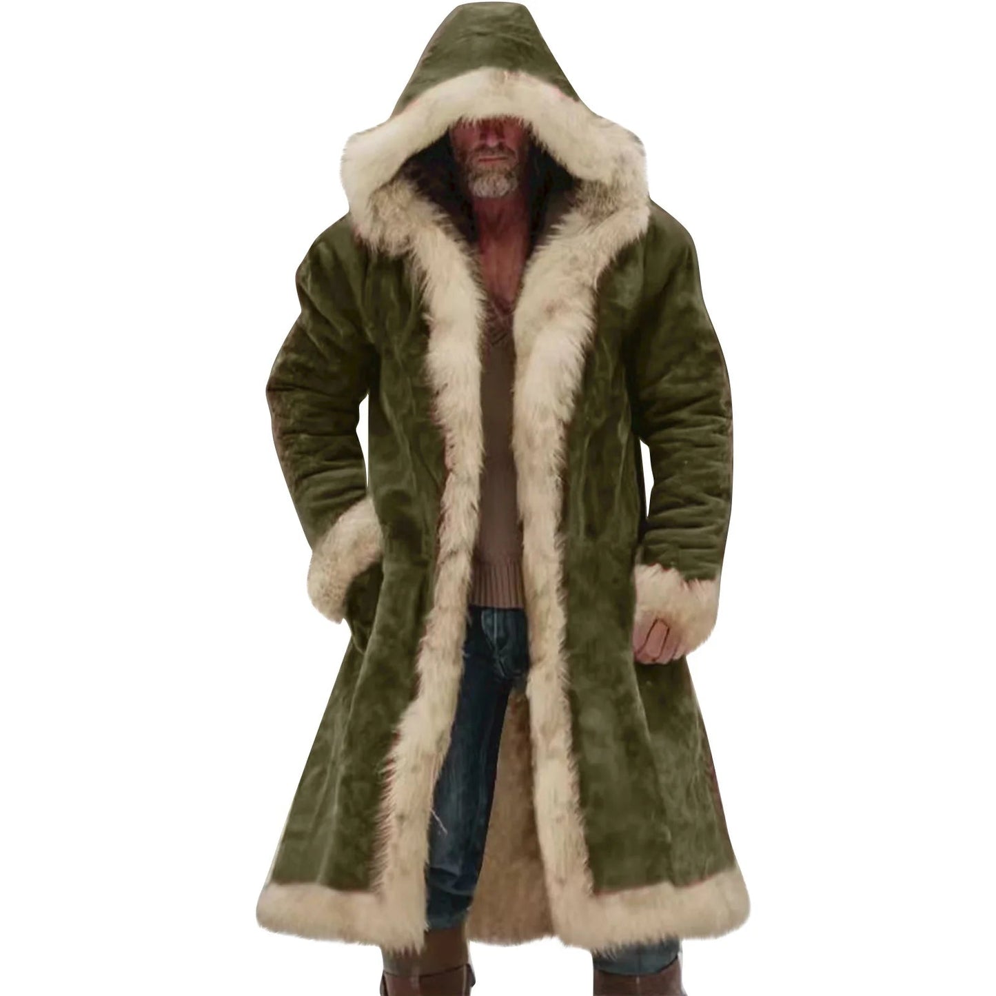 Veste d’Hiver Longue Homme – Manteau Oversize à Capuche - deslyshopping