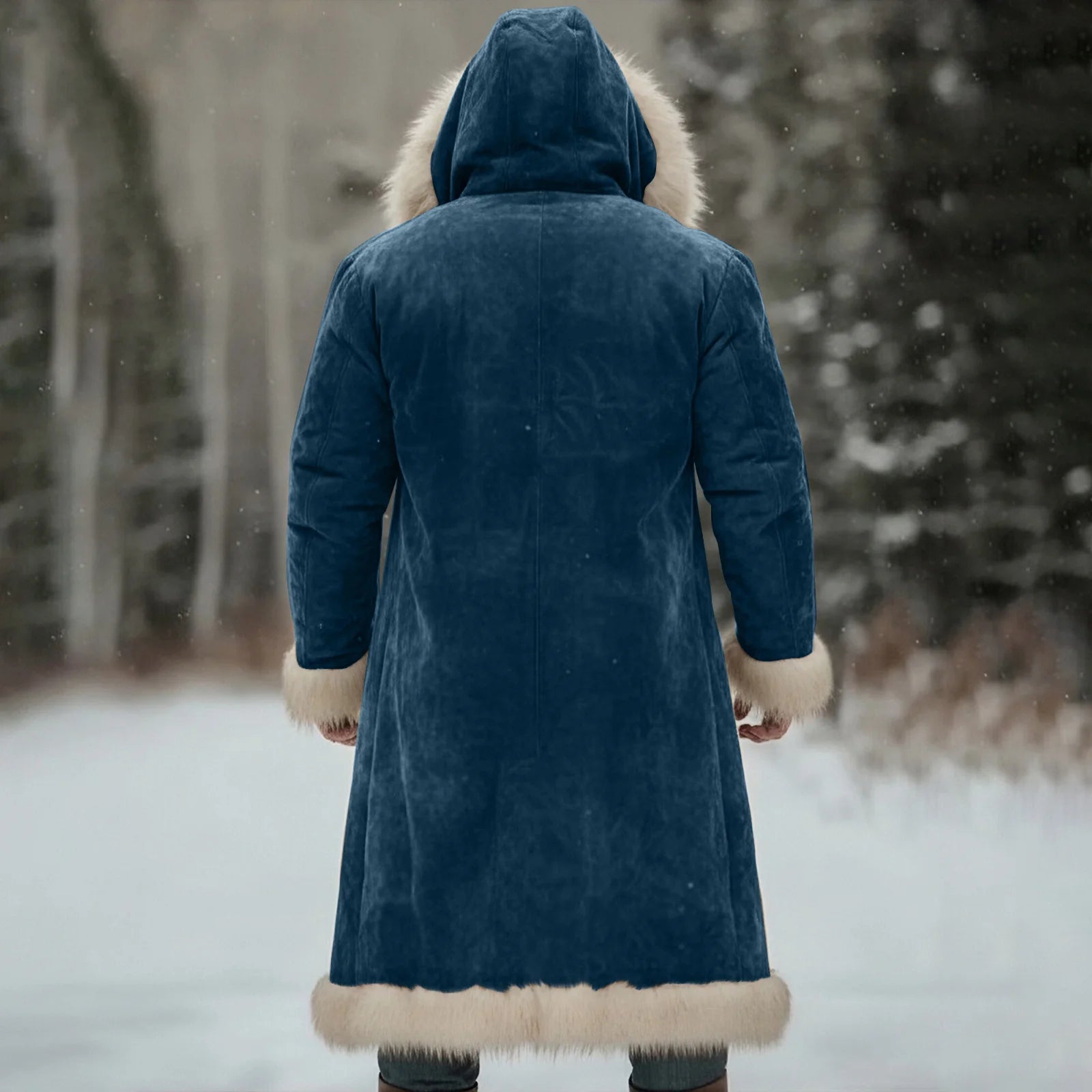 Veste d’Hiver Longue Homme – Manteau Oversize à Capuche - deslyshopping