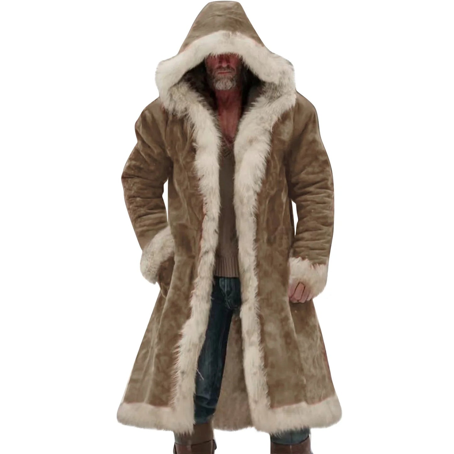 Veste d’Hiver Longue Homme – Manteau Oversize à Capuche - deslyshopping