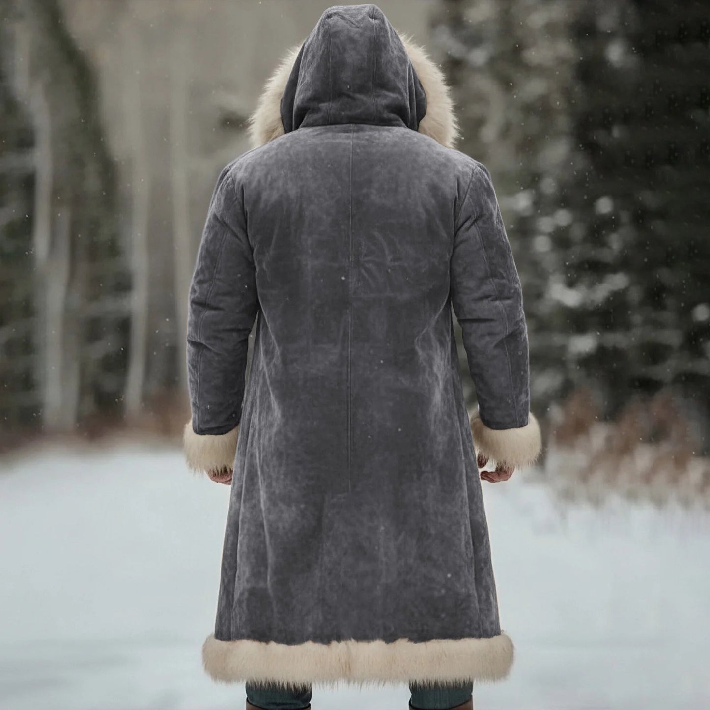 Veste d’Hiver Longue Homme – Manteau Oversize à Capuche - deslyshopping