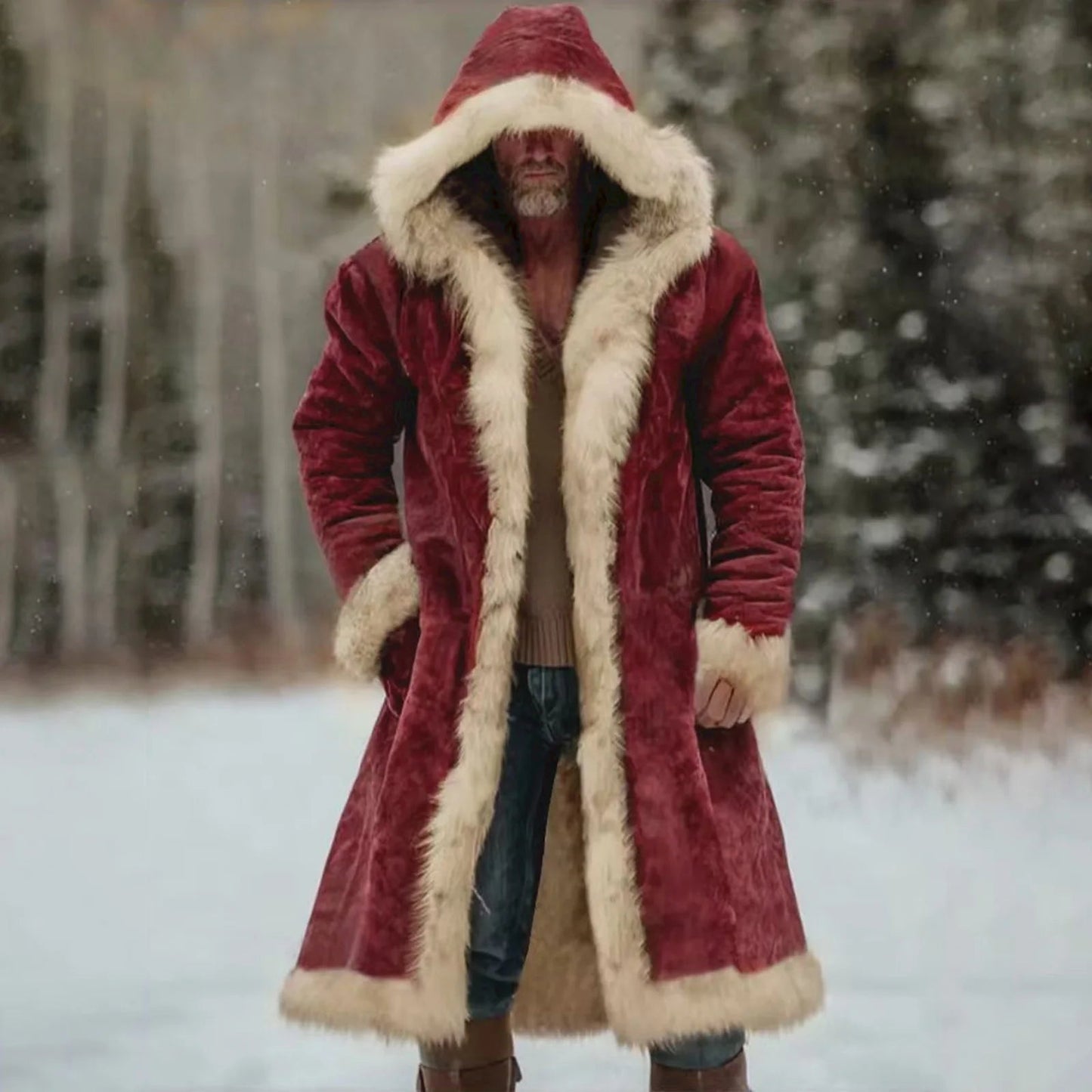 Veste d’Hiver Longue Homme – Manteau Oversize à Capuche - deslyshopping