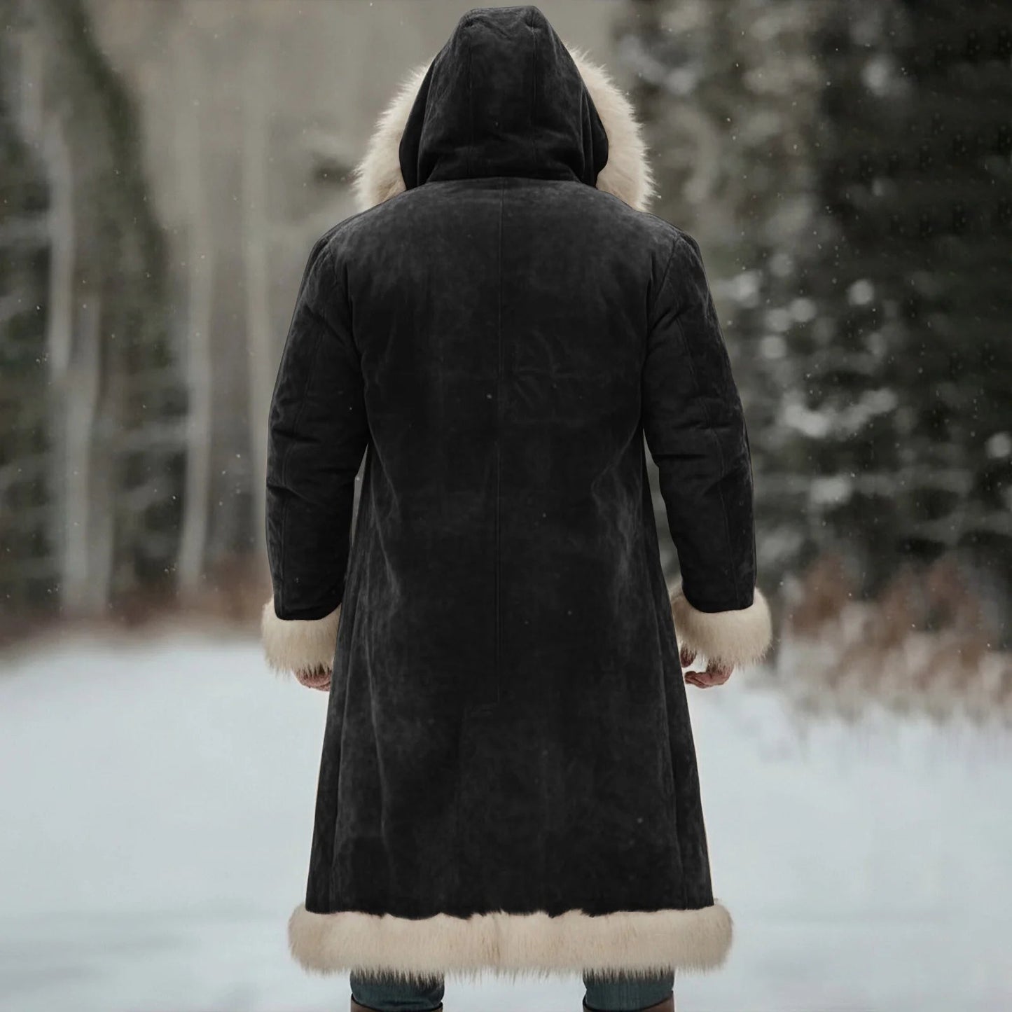 Veste d’Hiver Longue Homme – Manteau Oversize à Capuche - deslyshopping