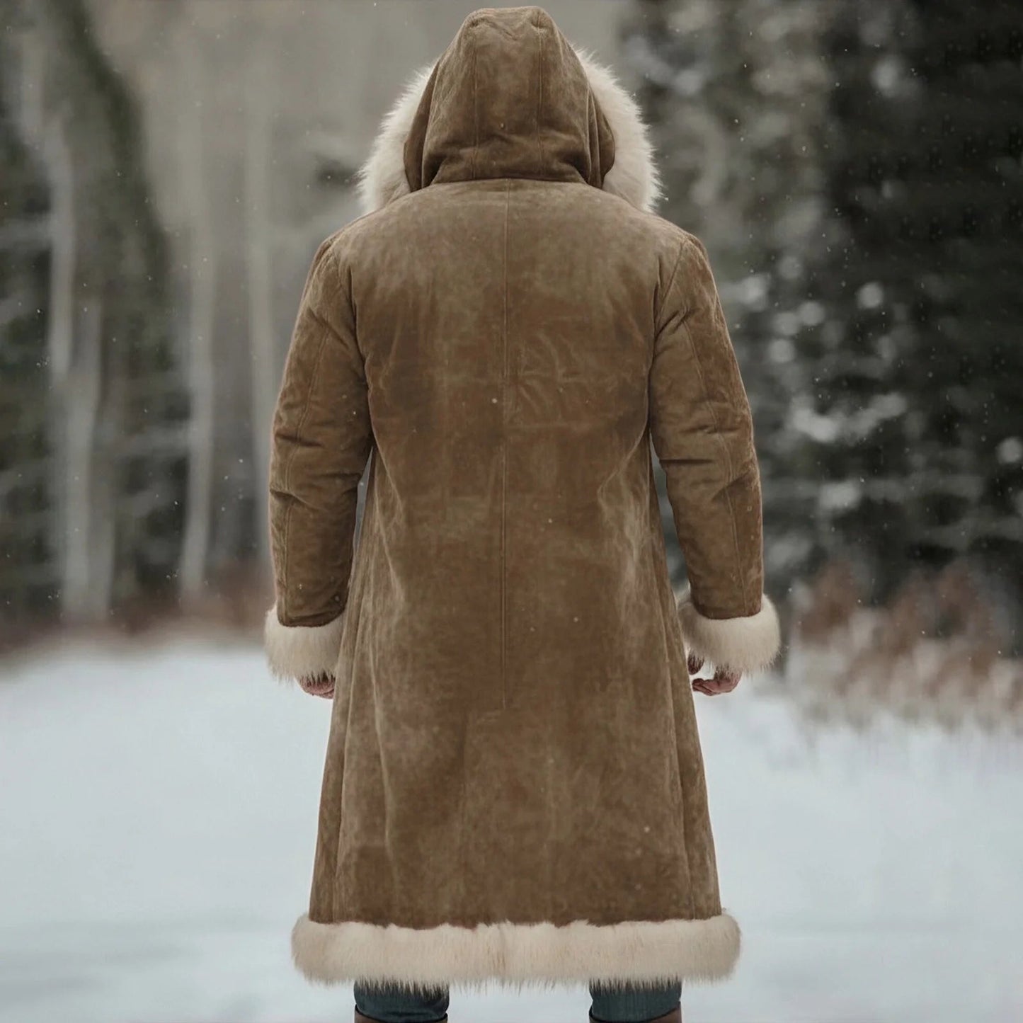 Veste d’Hiver Longue Homme – Manteau Oversize à Capuche - deslyshopping