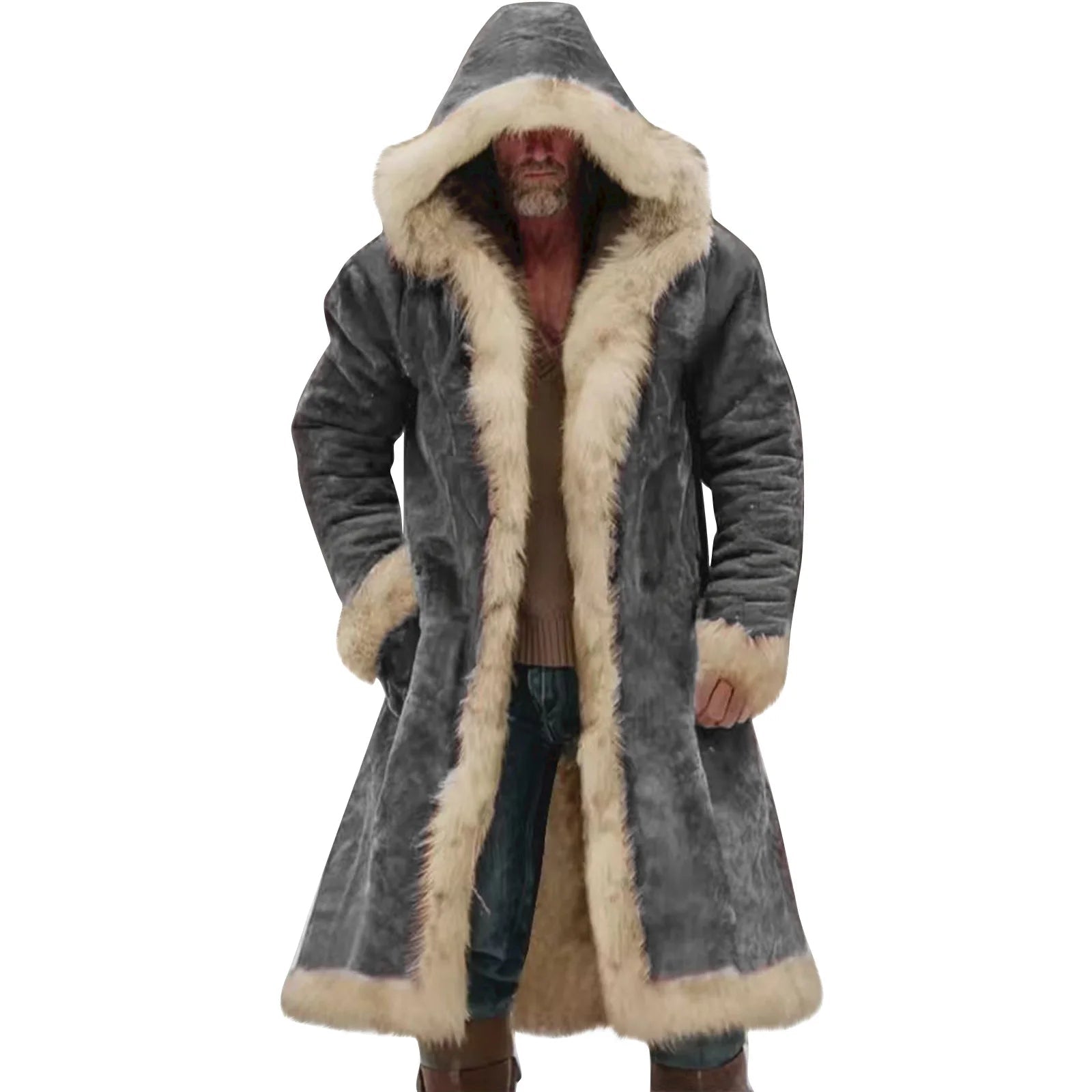 Veste d’Hiver Longue Homme – Manteau Oversize à Capuche - deslyshopping