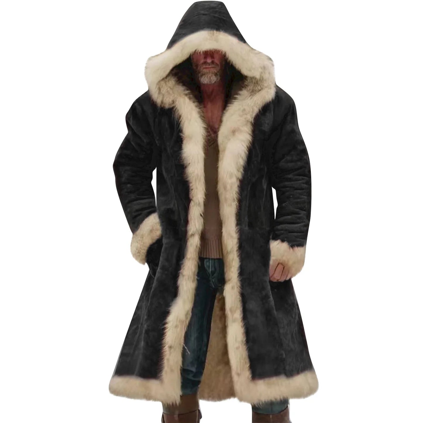 Veste d’Hiver Longue Homme – Manteau Oversize à Capuche - deslyshopping