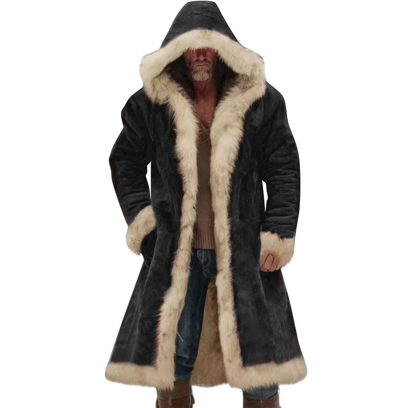 Veste d’Hiver Longue Homme – Manteau Oversize à Capuche - deslyshopping